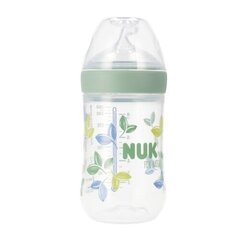 Kõhukoolikute vastane pudel koos soojusindikaatoriga Nuk Medium Flow, Green, 3 kuud+, 260 ml hind ja info | Lutipudelid ja aksessuaarid | kaup24.ee