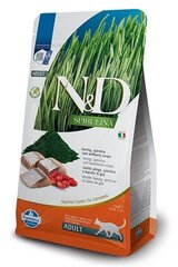 Farmina N&D Spirulina heeringaga, 1,5 kg цена и информация | Сухой корм для кошек | kaup24.ee