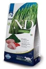 Farmina N&D Spirulina lambalihaga, 1,5 kg hind ja info | Kuivtoit kassidele | kaup24.ee