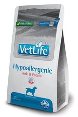 Farmina Vet Life Hypoallergenic täiskasvanud koertele sealiha ja kartuliga, 2 kg цена и информация | Сухой корм для собак | kaup24.ee