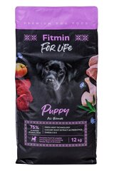 Fitmin For Life Puppy linnulihaga, 12 kg цена и информация | Сухой корм для собак | kaup24.ee