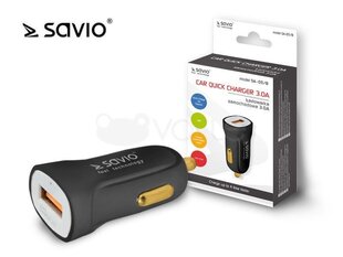 Savio SA-05 черное автомобильное зарядное устройство для телефона цена и информация | Зарядные устройства для телефонов | kaup24.ee