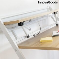 Kokkupandav töölaud koos riiuliga Tablezy InnovaGoods hind ja info | Arvutilauad, kirjutuslauad | kaup24.ee