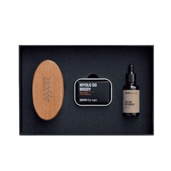 Habemehoolduskomplekt meestele Zew For Men Straight Lumberjack: toitev habemeõli 30 ml + habemeseep 85 ml + habemehari hind ja info | Raseerimisvahendid | kaup24.ee