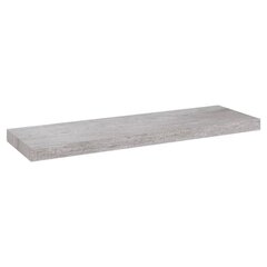 seinariiulid 4 tk, betoonhall, 80 x 23,5 x 3,8 cm MDF цена и информация | Полки | kaup24.ee