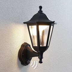 Светодиодный настенный светильник для наружного освещения Iavo с датчиком цена и информация | Уличное освещение | kaup24.ee