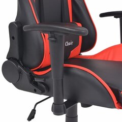 Офисное / игровое кресло с откидной спинкой, искусственная кожа, красное цена и информация | Офисные кресла | kaup24.ee