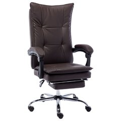 Кожаное офисное кресло, коричневое. цена и информация | Офисные кресла | kaup24.ee