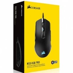 Corsair M55 RGB Pro, must цена и информация | Мыши | kaup24.ee