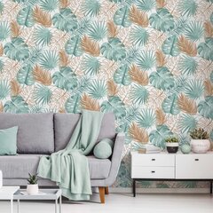 DUTCH WALLCOVERINGS tapeet, monstera lehed, roheline hind ja info | Tapeedid | kaup24.ee