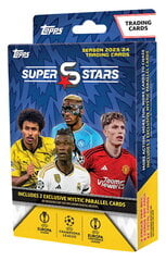 Jalgpallikaardid Topps UEFA Superstars Season 2023/2024 Hanger Box, 4 x 8 tk. hind ja info | Hobikaardid | kaup24.ee