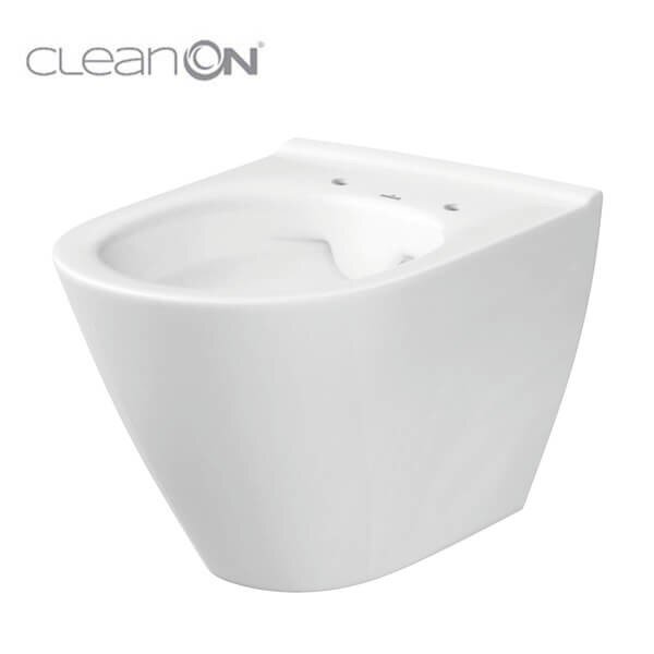 Seinale kinnitatav WC-pott Cersanit City Oval CleanOn vaikselt sulguva kaanega цена и информация | WС-potid | kaup24.ee