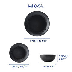 Набор посуды Mikasa Jardin Stoneware - 12 предметов, цвет: черный|зеленый. цена и информация | Особенные приборы для приготовления пищи | kaup24.ee