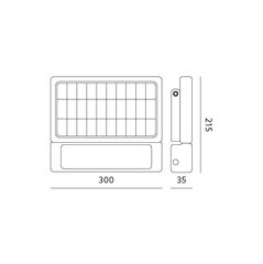 Kohtvalgusti Solar 10W sensoriga, must 1080Lm hind ja info | Aia- ja õuevalgustid | kaup24.ee