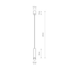 Светильник Nowodvorski Baton 7856, черный цвет цена и информация | Люстры | kaup24.ee