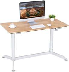 Kirjutuslaud Songmics 120x60 cm, pruun/valge hind ja info | Arvutilauad, kirjutuslauad | kaup24.ee