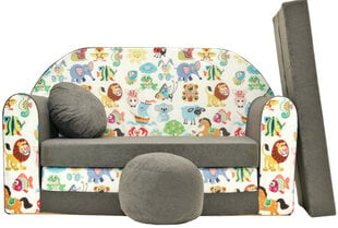 Раскладной детский диван/кровать Welox, серый цена и информация | Детские диваны, кресла | kaup24.ee