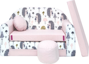 Раскладной детский диван/кровать Welox, розовый цена и информация | Детские диваны, кресла | kaup24.ee