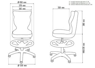 Laste tool Petit AB4, sinine/valge hind ja info | Kontoritoolid | kaup24.ee