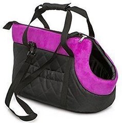 Сумка для перевозки животных Hobbydog R3, черная/розовая цена и информация | Переноски, сумки | kaup24.ee
