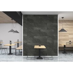 Grosfillex seinakatteplaat "Gx Wall+", 5 tk, kivi, 45x90 cm, tumehall hind ja info | Lae-, seinakaunistus elemendid | kaup24.ee