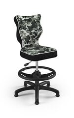 Детское кресло Entelo Petit Black ST33 с опорой для ног, серое/черное цена и информация | Офисные кресла | kaup24.ee