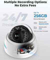 Valvekaamera Reolink RLC-842A 8MP 4K PoE IP 5 X Zoom, isiku ja sõiduki tuvastusega цена и информация | Камеры видеонаблюдения | kaup24.ee