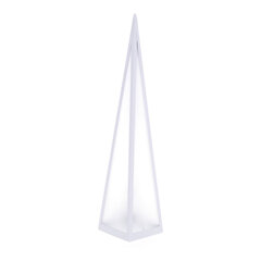 LED-püramiid lamp, 12x12x45 cm, valge hind ja info | Laualambid | kaup24.ee