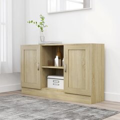 puhvetkapp Sonoma tamm 120 x 30,5 x 70 cm puitlaastplaat цена и информация | Шкафчики в гостиную | kaup24.ee