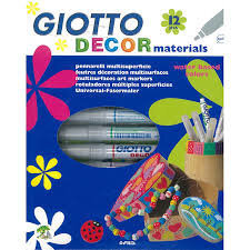 Фломастеры Fila Giotto Decor Materials, 12 цветов, 453400  цена и информация | Принадлежности для рисования, лепки | kaup24.ee