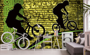 Fototapeet - BMX jalgratas punane 375x250 cm hind ja info | Fototapeedid | kaup24.ee