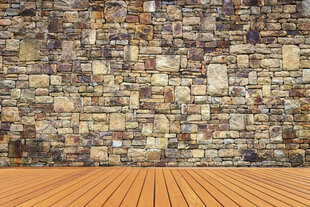 Фотообои - Каменная стена в коричневых тонах 375x250 см цена и информация | Фотообои | kaup24.ee