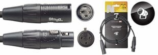 Stagg NDX1.5R-3, XLR, 1.5 m hind ja info | Kaablid ja juhtmed | kaup24.ee