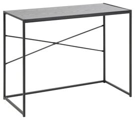 Письменный стол SEAFORD 110x45xH75см, черный цена и информация | Компьютерные, письменные столы | kaup24.ee