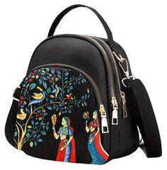 Маленький женский рюкзак G6, черный цена и информация | Женские сумки | kaup24.ee