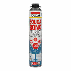 Vaht Soudal SoudaBond Turbo Polüuretaan Püss 750 ml hind ja info | Isolatsiooni- ja tihendus pakkematerjal | kaup24.ee