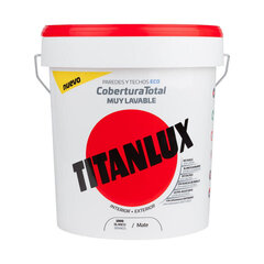 Plastic paint Titan 06t100005 потолок Стена Моющийся Белый матовый 4 L цена и информация | Краска | kaup24.ee