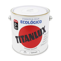 лечение Titanlux 01t056625 Базовая эмаль К воде Белый 2,5 L сатин 2,5 L цена и информация | Лаки, растворители | kaup24.ee