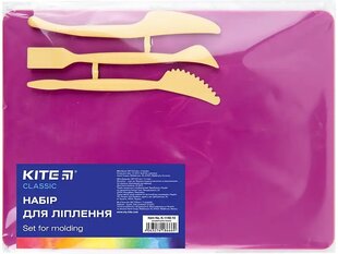 Laud plastiliinile Kite, 250x180mm, 3 tööriistaga, roosa hind ja info | Kunstitarbed, voolimise tarvikud | kaup24.ee