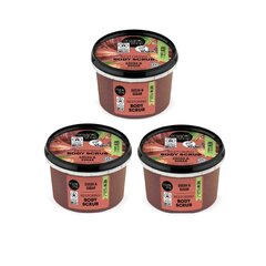 Kehakoorija kakaovõiga Organic Shop, 3 x 250 ml цена и информация | Скрабы для тела | kaup24.ee