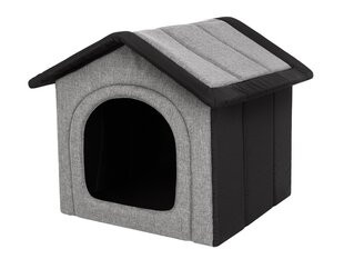 Лежак-конура Hobbydog Inari Light Grey Black, 44x38 см цена и информация | Лежаки, домики | kaup24.ee