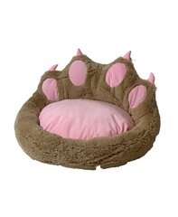 Koera magamisase GoGift Claws, 75x75 cm, pruun/roosa hind ja info | Pesad, padjad | kaup24.ee