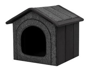 Hobbydog будка Black Ecolen+Black Oxford R2, 38x44 см цена и информация | Лежаки, домики | kaup24.ee