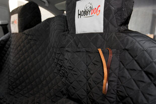 Hobbydog autoistme kate velcro-kinnitusega, must, 220x140 cm hind ja info | Reisimise tarvikud | kaup24.ee