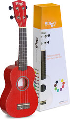 Soprano ukulele Stagg US-RED hind ja info | Kitarrid | kaup24.ee