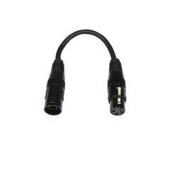 DMX-адаптер 5-pin/m - 3-pin/f ADJ AC-DMXT/5M3F цена и информация | Кабели и провода | kaup24.ee