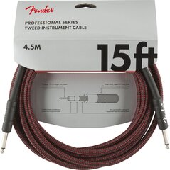 Instrumendikaabel Fender Professional 4,5M RD T hind ja info | Kaablid ja juhtmed | kaup24.ee