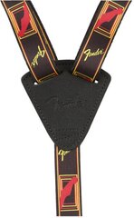 Ремешок для укулеле Fender Ukulele Strap, черный/желтый/красный цвет цена и информация | Принадлежности для музыкальных инструментов | kaup24.ee