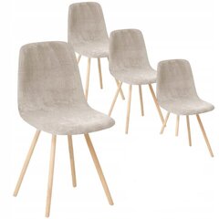 Чехлы для стульев в скандинавском стиле, 4 шт., песочного цвета цена и информация | Чехлы для мебели | kaup24.ee