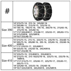 lumeketid 2 tk 16 mm maastur 4 x 4 suurus 450 hind ja info | Lisaseadmed | kaup24.ee